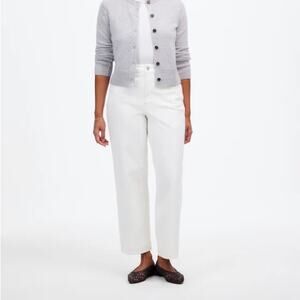 Madewell The Curvy Perfect Vintage Wide-Leg Crop Jean in tile white Size 29